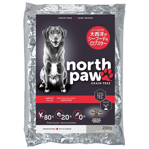 north paw　グレインフリードッグフード　大西洋のシーフード＆ロブスター 200g