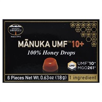 MANUKA　マヌカハニー100％ ドロップ UFM10＋（6粒入）マヌカハニーロゼンジ（のど飴）キャンディ