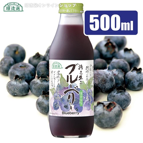 順造選　ブルーベリー（果汁50％ブルーベリージュース）500ml【セット本数をお選びください】