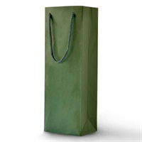 【ギフト袋】紙袋　手提げ　ワイン1本用紙袋　グリーン　HEIKO　カラーチャームバック　幅130×マチ90×高360mm